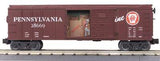 MTH Railking 30-7465 Pennsylvania Operating Box Car w/Signal Man - PRR Car  28669 O SCALE Like New