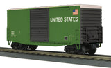 MTH Railking 30-74689 U.S. Army 40' High Cube Box Car O SCALE Like New