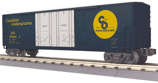 MTH Railking 30-74720 Chesapeake & Ohio 50' Double Door Plugged Boxcar O SCALE NEW