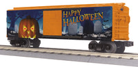 MTH Railking 30-74887 Halloween boxcar with glowing LEDS O SCALE NEW