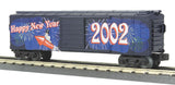 MTH Railking 30-7490 New Year's Box Car - 2002 New Years . O SCALE Like New