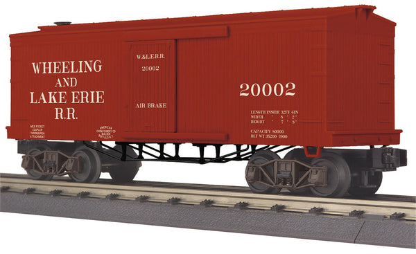 MTH Railking 30-74957 Wheeling & Lake Erie 34' Box Car (19th Century) O SCALE NEW