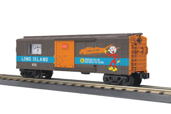 MTH Railking 30-74968 Long Island Box Car w/Power Meter #W750. O SCALE NEW