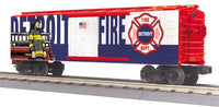 MTH Railking 30-74995 Detroit Fire Dept. Box Car O SCALE NEW