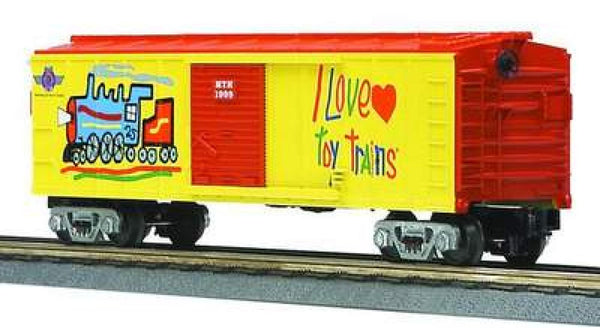 MTH Railking 30-7499 I Love Toy Trains Box Car - I Love Toy Trains Limited Edition . O SCALE Like New