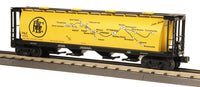 MTH 30-75164 Pittsburgh and Lake Erie PLE 4-Bay Cylindrical Hopper Car O SCALE Used Excellent Damaged Box