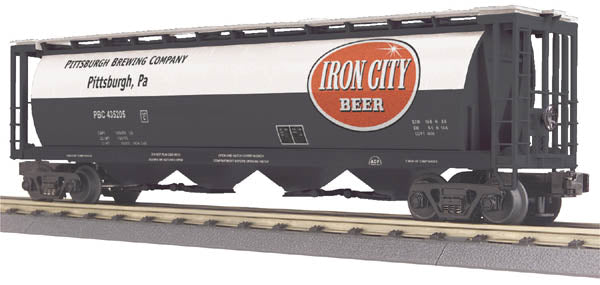 MTH Railking 30-75195 Pittsburgh Brewing Co. 4-Bay Cylindrical Hopper Car - Pittsburgh Brewing Co. Car No. 435205 O SCALE NEW