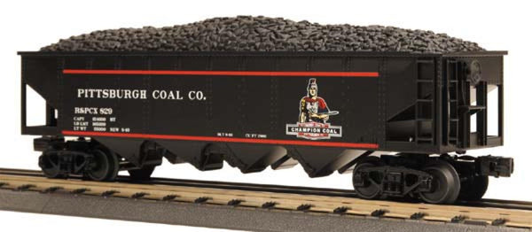 MTH Railking 30-75283 Pittsburgh Coal Company 4-Bay Hopper Car O SCALE NEW