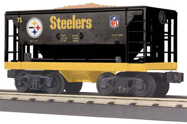 MTH Railking 30-75297 Pittsburgh Steelers ore car O SCALE NEW