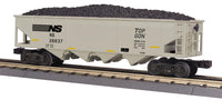 MTH Railking 30-75442 Norfolk Southern RailKing 4-Bay Hopper Car w/ EOTD O SCALE Like New