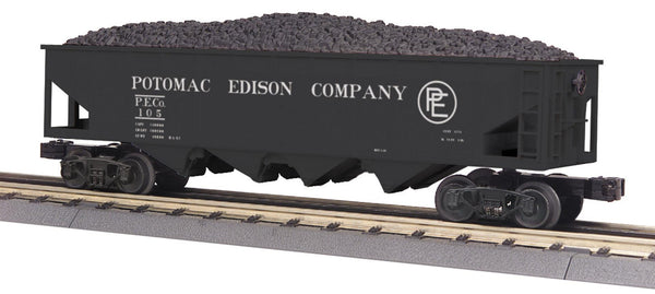 MTH Railking 30-75511 Potomac Edison Company RailKing 4-Bay Hopper Car Road #105 O SCALE NEW