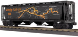 MTH Railking 30-75598 Wheeling & Lake Erie WLE 4-Bay Cylindrical Hopper Map Car #1990 O SCALE NEW