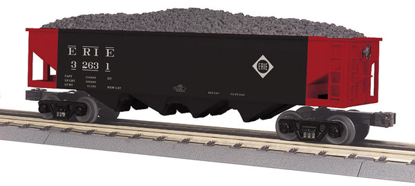 MTH Railking 30-75686 Erie RailKing 4-Bay Hopper Car Road #32631 O SCALE NEW