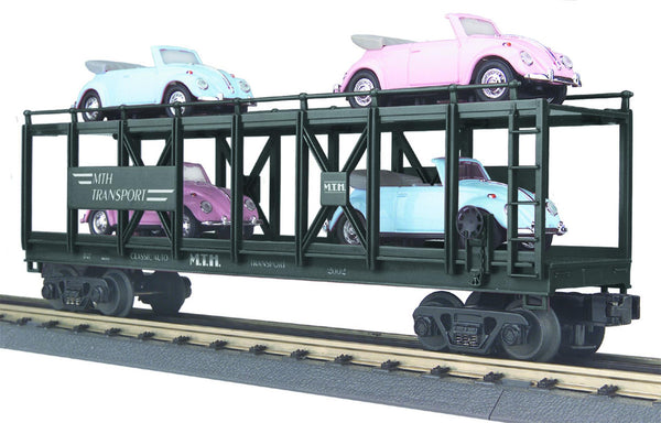 MTH Railking 30-76030 Auto Carrier Flat Car . O SCALE NEW