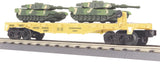 MTH Railking 30-76040 Army Flat Car w/ tanks O SCALE NEW