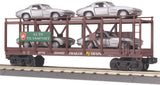 MTH Railking 30-76064 Pennsylvania Auto Carrier Flat Car W/4 63 Corvettes O SCALE Like New