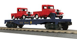 MTH Railking 30-76404 Alaska Flat Car w/(2) '34 Pick-Up Trucks #97404. O SCALE NEW