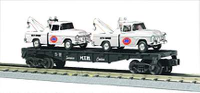 MTH Railking 30-7640 Union 76 Flat Car w/Ertlr 1955 Wreckers-  O SCALE Like New