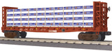 MTH Railking 30-76417 Norfolk Southern RailKing Flat Car - w/Bulkheads & Lumber Load Road #114571 O SCALE Used Excellent No Box
