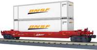 MTH Railking 30-76470 BNSF Husky Stack Car O SCALE NEW