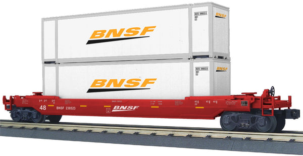 MTH Railking 30-76470 BNSF Husky Stack Car O SCALE NEW