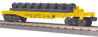 MTH Railking 30-76572 Pennsylvania Flat Car w/ Wheel Set #491314. O SCALE NEW