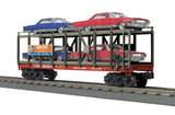 MTH 30-76643 Long Island Auto Carrier w/ 4 '64 Mercury Marauder Cars #961964 O Scale NEW