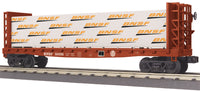 MTH Railking 30-76647 BNSF Bulkhead Flatcar w Lumber Load O SCALE NEW