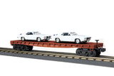 MTH Railking 30-76724 Pennsylvania Flat Car w/(2) '69 Pontiac Firebird -  Car No. 469769. O SCALE NEW