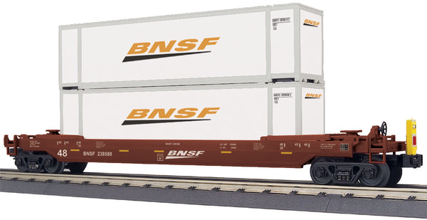 MTH Railking 30-76757 BNSF Husky Stack Car w/ETD #238588. O SCALE NEW