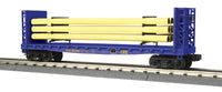 MTH Railking 30-76802 CSX O SCALE Flat Car with Bulkheads & Pipe Load O Scale NEW