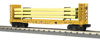 MTH Railking 30-76803 Union Pacific UP Flat Car with Bulkheads & Pipe Load O SCALE NEW
