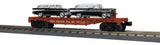 MTH Railking 30-76873 Pennsylvania Flat Car w/(2) 57 Chevy Nomads #469799. O SCALE NEW