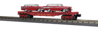 MTH Railking 30-76874 Union Pacific Flat Car w/(2) 57 Chevy Nomads #58777. O SCALE NEW