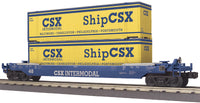 MTH Railking 30-76903 CSX Husky Stack Car #620231. O SCALE NEW