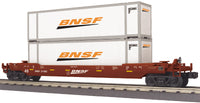 MTH Railking 30-76904 BNSF Husky Stack Car - O SCALE NEW