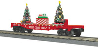 MTH RailKing 30-76942 Christmas Flat Car 2025 limited O SCALE NEW