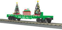 MTH RailKing 30-76943 Christmas Flat Car 2025 limited O SCALE NEW