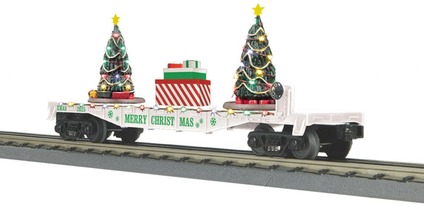 MTH RailKing 30-76944 Christmas Flat Car 2025 limited O SCALE NEW