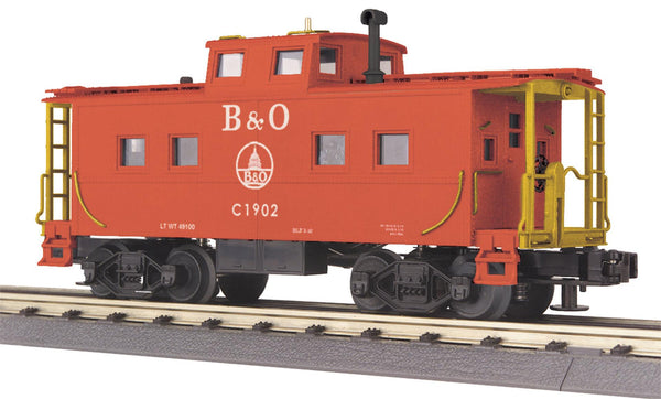 MTH Railking 30-77008 Baltimore & Ohio B&O RED Steel Caboose O SCALE Like New