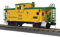 MTH Railking 30-77369 Chicago North Western Extended Vision Caboose #12566. O SCALE NEW