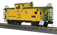 MTH Railking 30-77369 Chicago & North Western C&NW Extended Vision Caboose O SCALE NEW