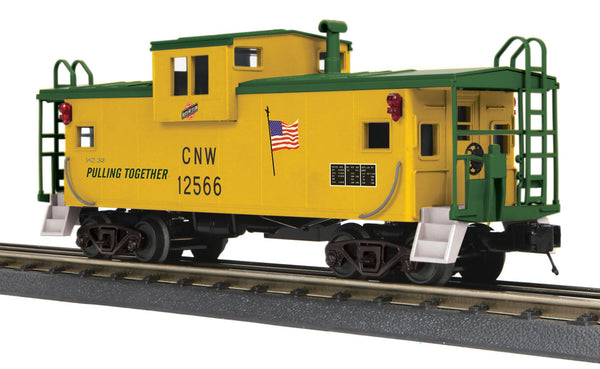 MTH Railking 30-77369 Chicago & North Western C&NW Extended Vision Caboose O SCALE NEW
