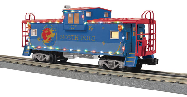 MTH Railking 30-77413 North Pole Extended Vision Caboose with LED Lights limited O SCALE NEW