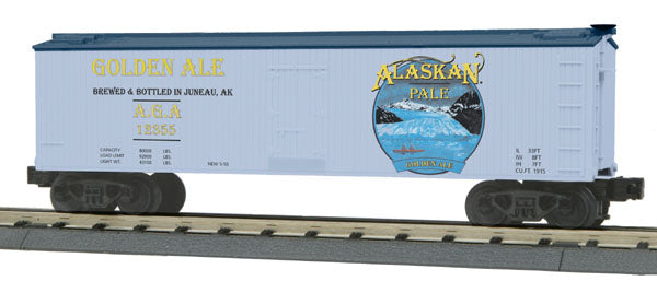 MTH Railking 30-78062 Alaskan Pale Ale Reefer Car - Alaska Pale Ale Be