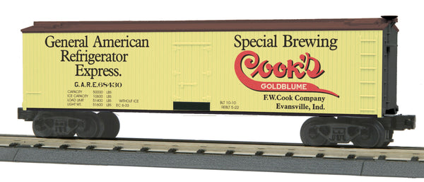 MTH Railking 30-78108 Cook's Goldblume Reefer Car Evansville IN #68430. O SCALE NEW