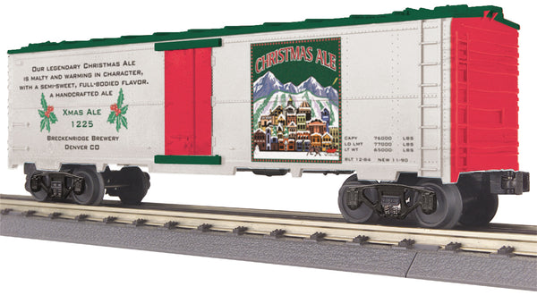 MTH Railking 30-78123 Christmas Ale Modern Reefer Car - Christmas Ale O SCALE NEW