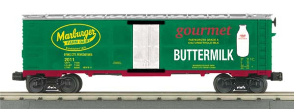MTH Railking 30-78138 Marburger Dairy Buttermilk Modern Reefer Car O SCALE NEW