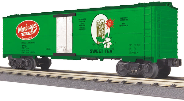 MTH Railking 30-78213 Marburger Dairy Modern Reefer Car Evans City Pennsylvania #2019. O SCALE NEW