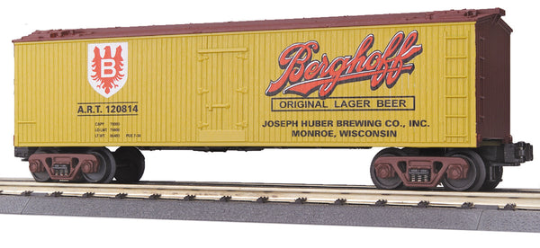 MTH Railking 30-7824 Berghoff Beer Reefer Car - Berghoff Beer no. 120814 O SCALE NEW